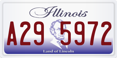 IL license plate A295972