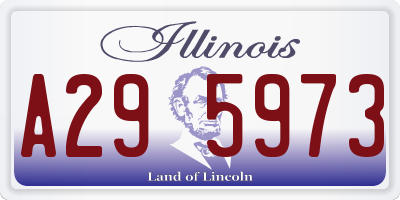 IL license plate A295973