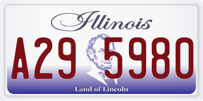IL license plate A295980