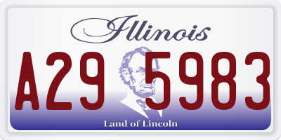 IL license plate A295983
