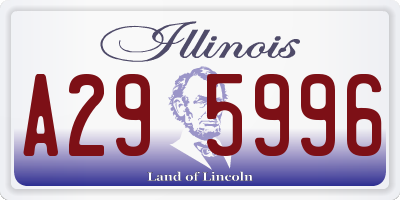 IL license plate A295996