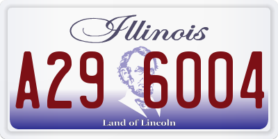 IL license plate A296004