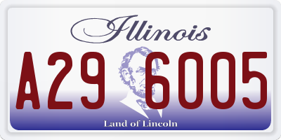 IL license plate A296005
