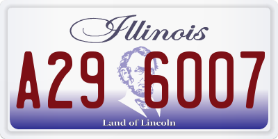 IL license plate A296007