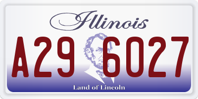 IL license plate A296027