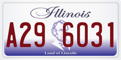 IL license plate A296031
