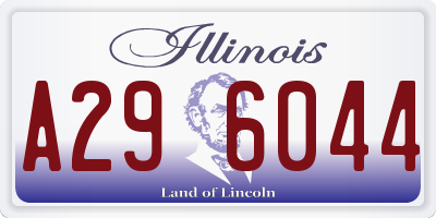 IL license plate A296044