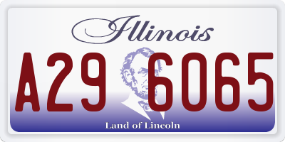 IL license plate A296065