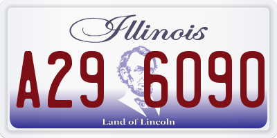 IL license plate A296090