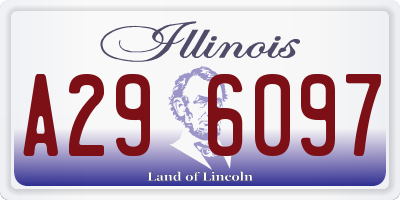 IL license plate A296097
