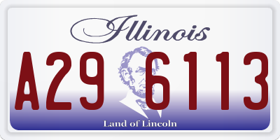 IL license plate A296113