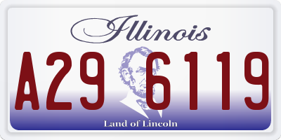 IL license plate A296119