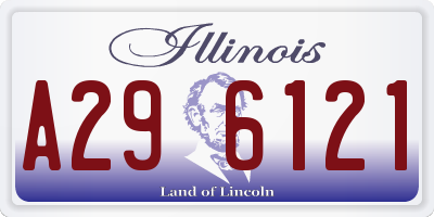 IL license plate A296121