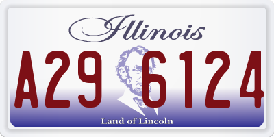 IL license plate A296124