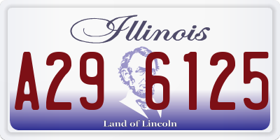 IL license plate A296125