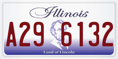 IL license plate A296132