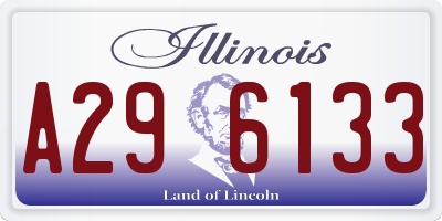 IL license plate A296133