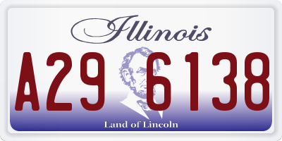 IL license plate A296138