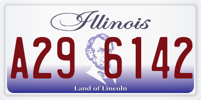 IL license plate A296142