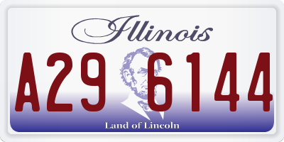 IL license plate A296144
