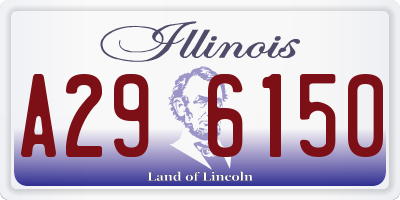 IL license plate A296150