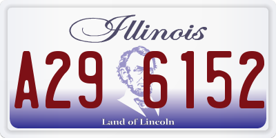 IL license plate A296152