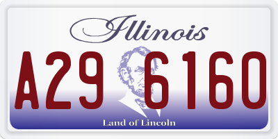 IL license plate A296160