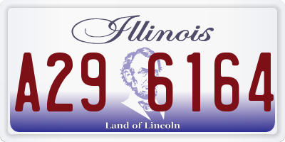IL license plate A296164