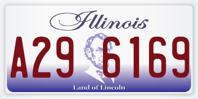 IL license plate A296169