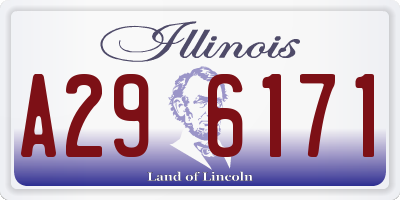IL license plate A296171