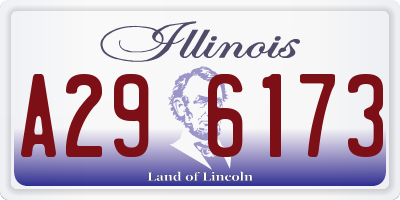 IL license plate A296173
