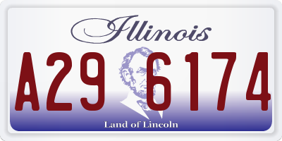 IL license plate A296174