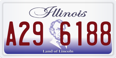 IL license plate A296188