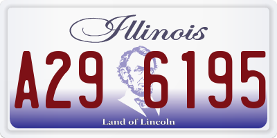 IL license plate A296195