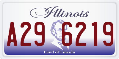 IL license plate A296219