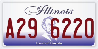 IL license plate A296220