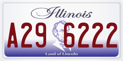 IL license plate A296222