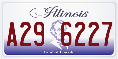 IL license plate A296227