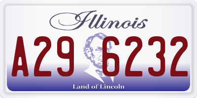 IL license plate A296232