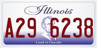 IL license plate A296238