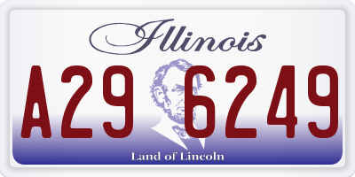 IL license plate A296249