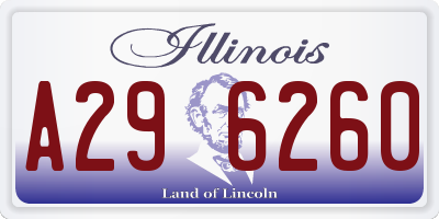 IL license plate A296260