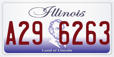IL license plate A296263
