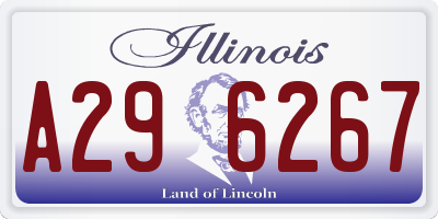 IL license plate A296267
