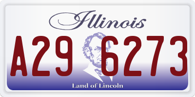 IL license plate A296273