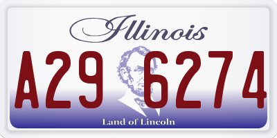 IL license plate A296274
