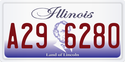 IL license plate A296280