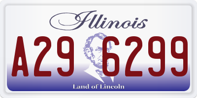 IL license plate A296299