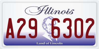 IL license plate A296302