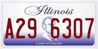 IL license plate A296307